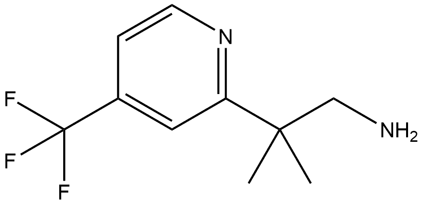 β,β-Dimethyl-4-(trifluoromethyl)-2-pyridineethanamine Struktur