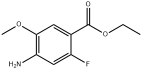 Benzoic acid, 4-amino-2-fluoro-5-methoxy-, ethyl ester,1881246-55-4,结构式