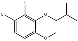 1-chloro-2-fluoro-4-methoxy-3-(2-methylpropoxy)benzene 结构式