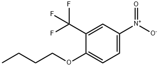 1-butoxy-4-nitro-2-(trifluoromethyl)benzene 结构式