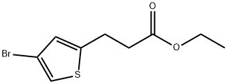 ethyl 3-(4-bromothiophen-2-yl)propanoate 结构式