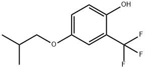 4-(2-methylpropoxy)-2-(trifluoromethyl)phenol 结构式