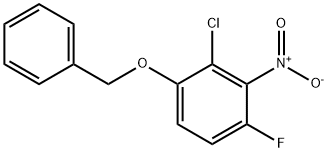 1-(benzyloxy)-2-chloro-4-fluoro-3-nitrobenzene Structure