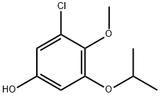 3-chloro-4-methoxy-5-(propan-2-yloxy)phenol 结构式