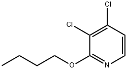 2-butoxy-3,4-dichloropyridine 化学構造式