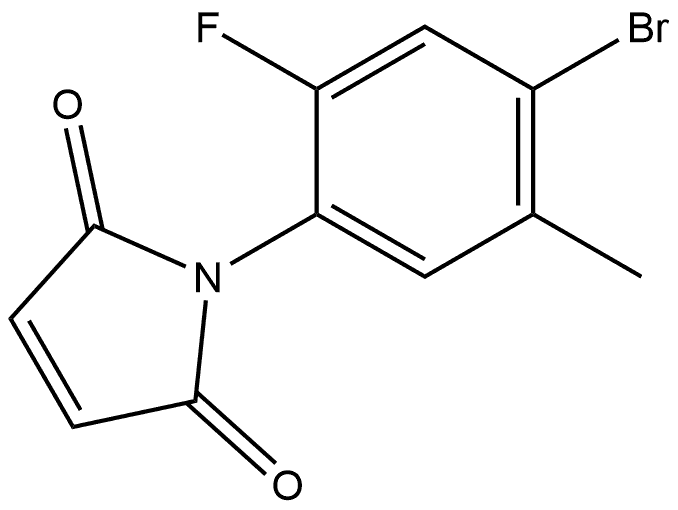 1-(4-Bromo-2-fluoro-5-methylphenyl)-1H-pyrrole-2,5-dione 结构式