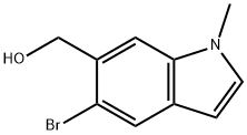 1H-Indole-6-methanol, 5-bromo-1-methyl- 结构式