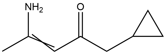 4-Amino-1-cyclopropyl-3-penten-2-one Struktur