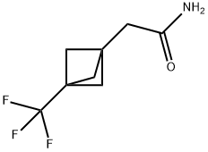 Bicyclo[1.1.1]pentane-1-acetamide, 3-(trifluoromethyl)- Struktur