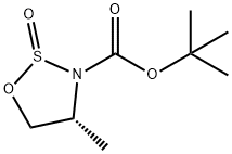 1,2,3-Oxathiazolidine-3-carboxylic acid, 4-methyl-, 1,1-dimethylethyl ester, 2-oxide, (4R)- Structure