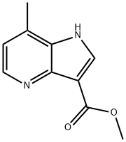 Methyl 7-methyl-1H-pyrrolo[3,2-b]pyridine-3-carboxylate 结构式