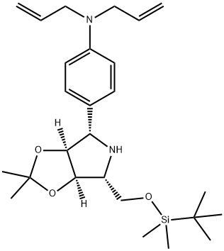 188744-85-6 Benzenamine, 4-(3aS,4S,6R,6aR)-6-(1,1-dimethylethyl)dimethylsilyloxymethyltetrahydro-2,2-dimethyl-4H-1,3-dioxolo4,5-cpyrrol-4-yl-N,N-di-2-propenyl-