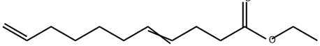 4,10-ウンデカジエン酸エチル 化学構造式
