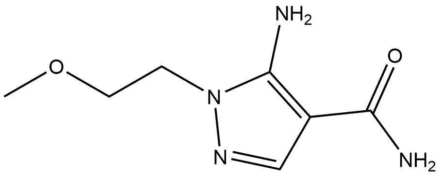 5-Amino-1-(2-methoxyethyl)-1H-pyrazole-4-carboxamide Structure