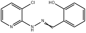 Benzaldehyde, 2-hydroxy-, 2-(3-chloro-2-pyridinyl)hydrazone Struktur