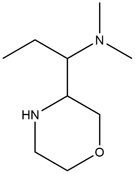 3-Morpholinemethanamine, α-ethyl-N,N_x005f_x005f_x005f_x005f_x005f_x0002_dimethyl- Structure