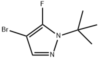 1H-Pyrazole, 4-bromo-1-(1,1-dimethylethyl)-5-fluoro-|