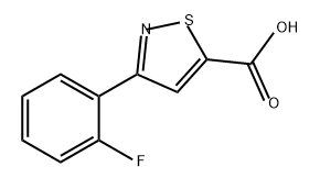 5-Isothiazolecarboxylic acid, 3-(2-fluorophenyl)- Structure