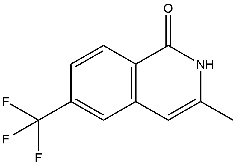 1(2H)-Isoquinolinone, 3-methyl-6-(trifluoromethyl)- Structure