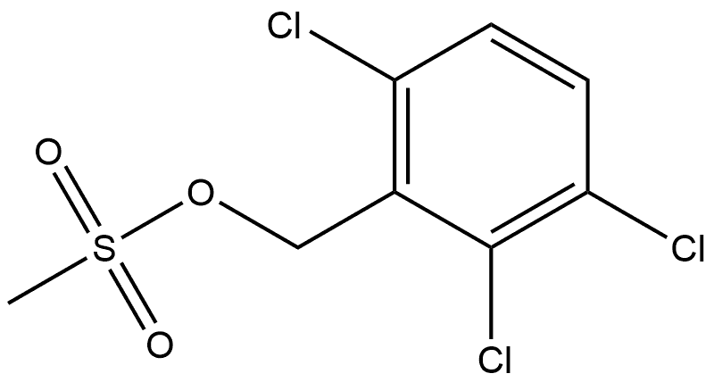 Benzenemethanol, 2,3,6-trichloro-, 1-methanesulfonate Structure