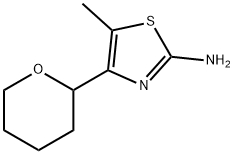5-methyl-4-(oxan-2-yl)-1,3-thiazol-2-amine,1889432-89-6,结构式