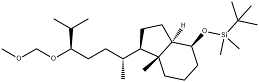 1H-Indene, 4-[[(1,1-dimethylethyl)dimethylsilyl]oxy]octahydro-1-[(1R,4R)-4-(methoxymethoxy)-1,5-dimethylhexyl]-7a-methyl-, (1R,3aR,4S,7aR)-