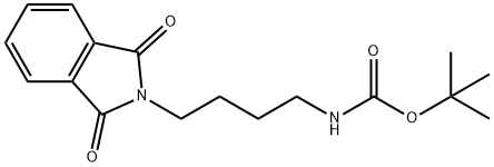Carbamic acid, N-[4-(1,3-dihydro-1,3-dioxo-2H-isoindol-2-yl)butyl]-, 1,1-dimethylethyl ester Structure
