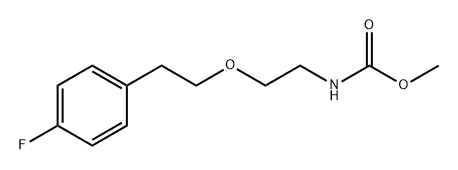 Carbamic acid, [2-[2-(4-fluorophenyl)ethoxy]ethyl]-, methyl ester (9CI) Structure