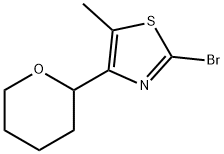 2-bromo-5-methyl-4-(oxan-2-yl)-1,3-thiazole 结构式