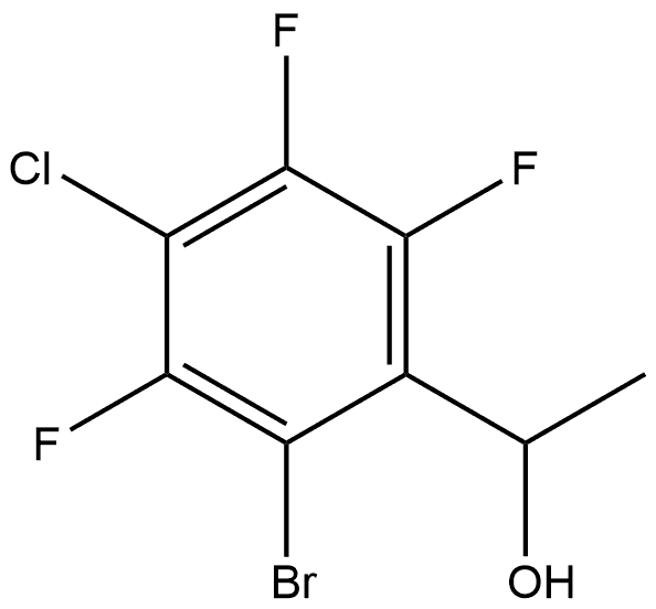 2-Bromo-4-chloro-3,5,6-trifluoro-α-methylbenzenemethanol Structure