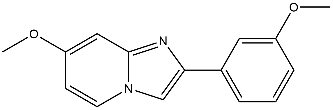 7-Methoxy-2-(3-methoxyphenyl)imidazo[1,2-a]pyridine Structure