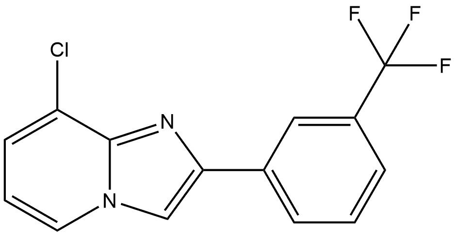 8-Chloro-2-[3-(trifluoromethyl)phenyl]imidazo[1,2-a]pyridine Structure