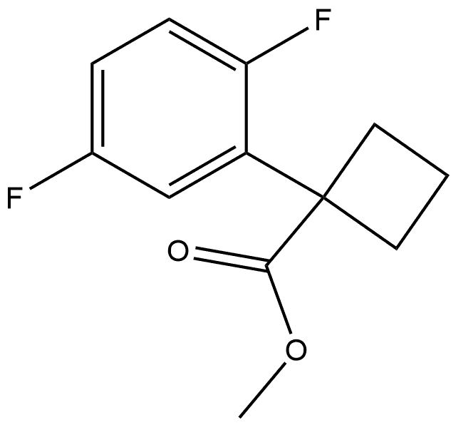 methyl 1-(2,5-difluorophenyl)cyclobutane-1-carboxylate Structure