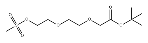 3,6,9-Trioxa-10-thiaundecanoic acid, 1,1-dimethylethyl ester, 10,10-dioxide Structure