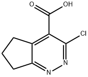 3-氯-6,7-二氢-5H-环戊并[C]哒嗪-4-羧酸,1891272-77-7,结构式