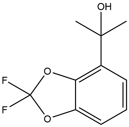2,2-Difluoro-α,α-dimethyl-1,3-benzodioxole-4-methanol Structure