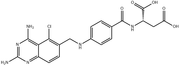 L-Aspartic acid, N-[4-[[(2,4-diamino-5-chloro-6-quinazolinyl)methyl]amino]benzoyl]-|化合物 T23883