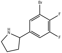 2-(3-bromo-4,5-difluorophenyl)pyrrolidine Structure
