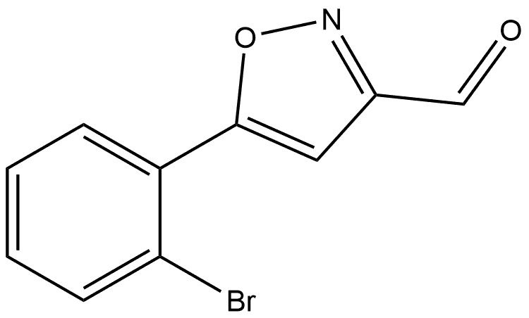 5-(2-bromophenyl)-1,2-oxazole-3-carbaldehyde Struktur