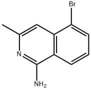 1-氨基-5-溴-3-甲基异喹啉 结构式