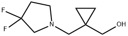 Cyclopropanemethanol, 1-[(3,3-difluoro-1-pyrrolidinyl)methyl]- Struktur