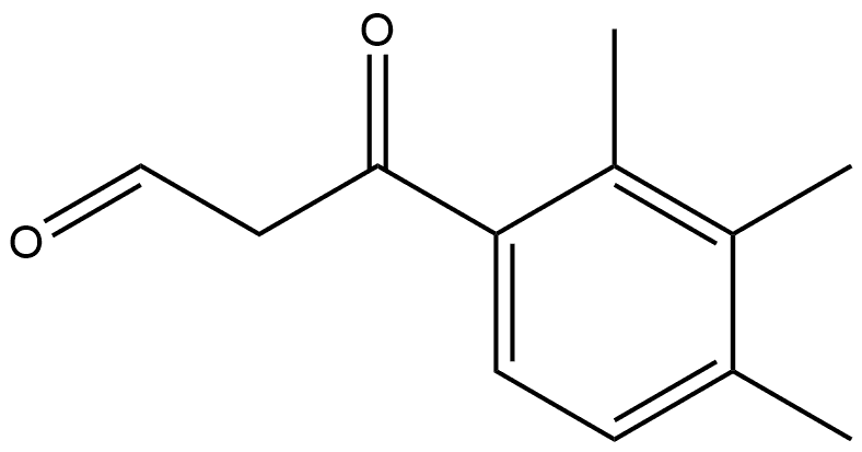 2,3,4-Trimethyl-β-oxobenzenepropanal Structure