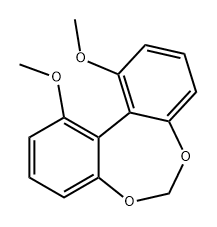 Dibenzo[d,f][1,3]dioxepin, 1,11-dimethoxy- Structure