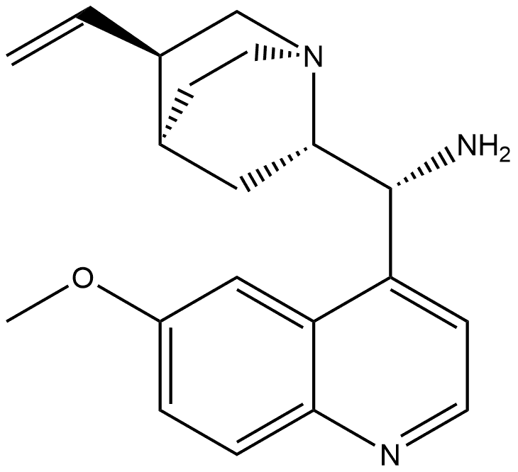 Cinchonan-9-amine, 6'-methoxy-, (8α,9R)- 化学構造式