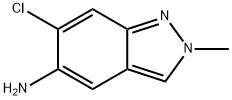6-chloro-2-methyl-2H-indazol-5-amine Struktur