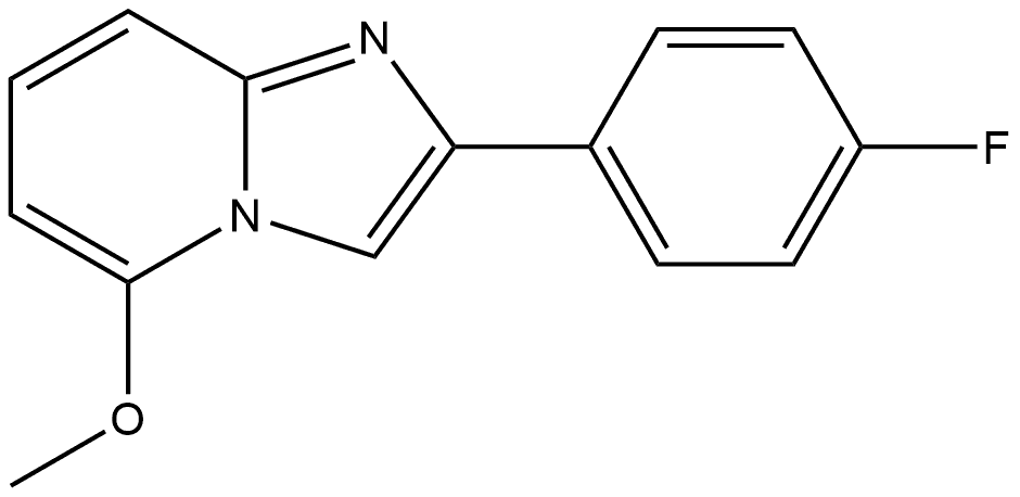 2-(4-Fluorophenyl)-5-methoxyimidazo[1,2-a]pyridine Structure