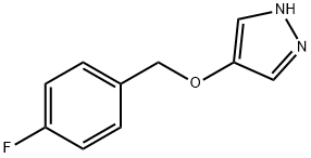 1H-Pyrazole, 4-[(4-fluorophenyl)methoxy]- Structure