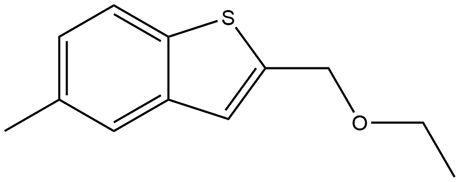 2-(Ethoxymethyl)-5-methylbenzo[b]thiophene 结构式