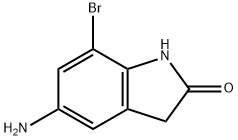 5-amino-7-bromoindolin-2-one 结构式