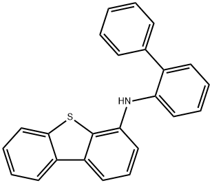 N-[(1,1-联苯)-2-基]二苯并噻吩-4-胺 结构式